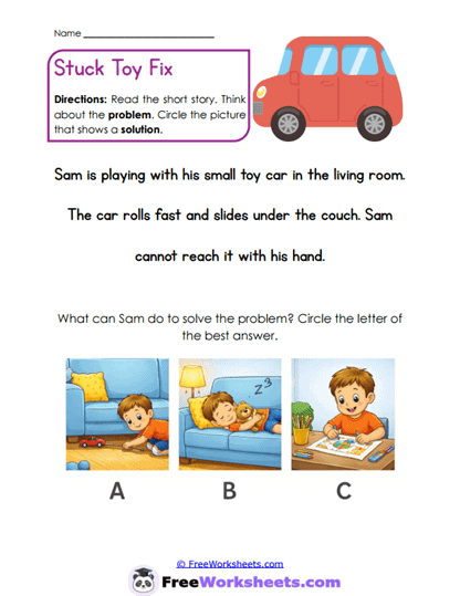 Stuck Toy Fix Worksheet