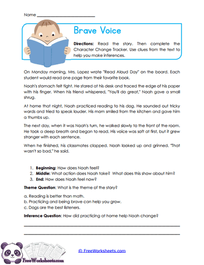 Brave Voice Worksheet