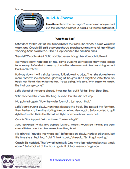 Build-A-Theme Worksheet