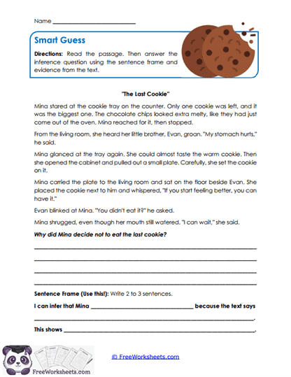 Smart Guess Worksheet