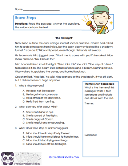 Inference and Theme Worksheet Collection