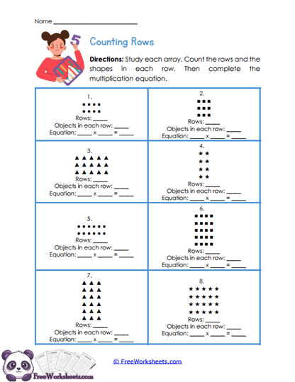 Row Readers Worksheet