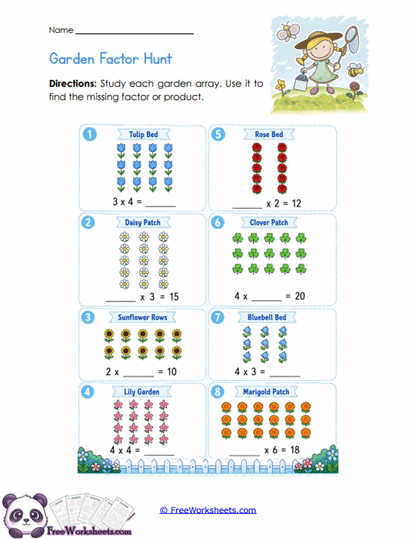 Garden Factor Hunt Worksheet