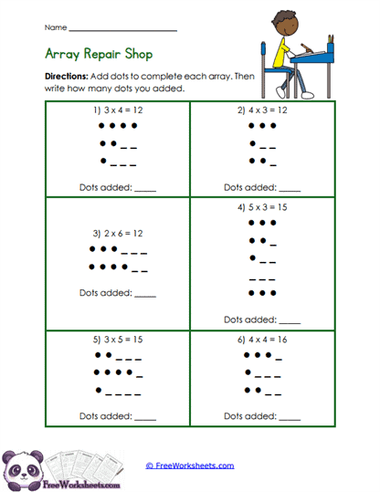 Array Repair Worksheet