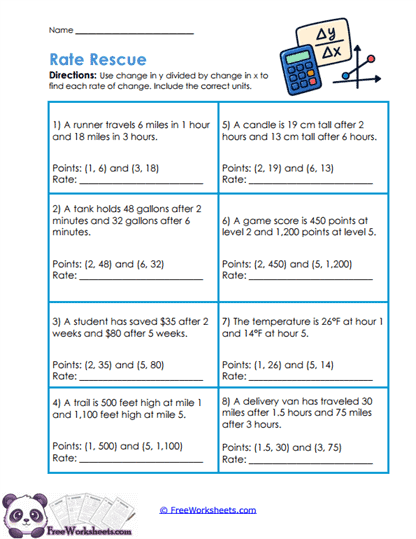 Rate Rescue Worksheet
