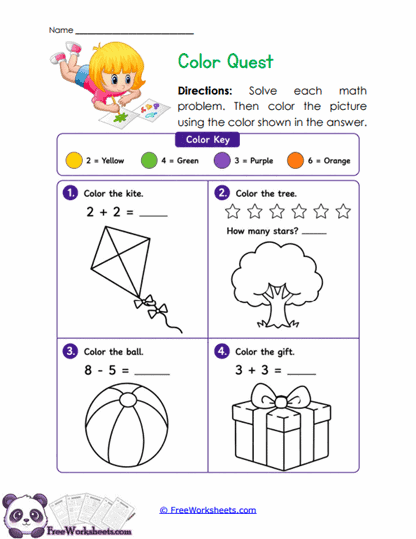 Color Quest Worksheet