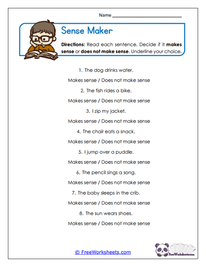 Sense Maker Worksheet