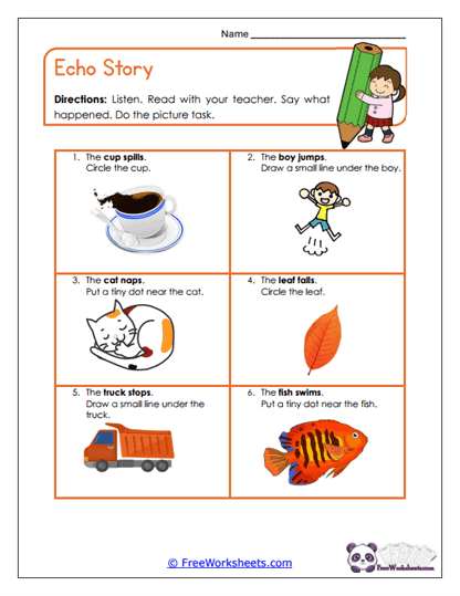 Echo Story Worksheet