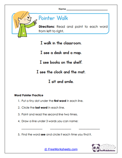 Triple Read Worksheet