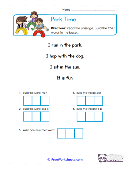 Phrase Scoops Worksheet