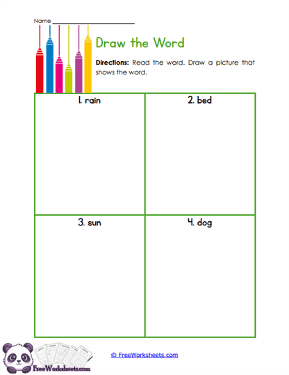 Draw Meaning Worksheet
