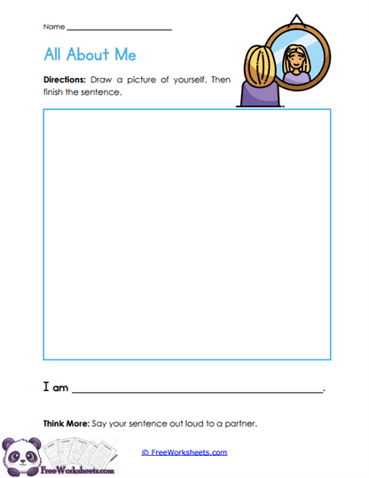 Self Portrait Worksheet