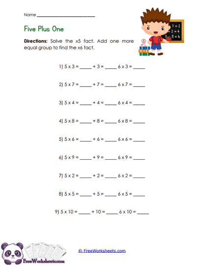 Sixes Shortcut Worksheet