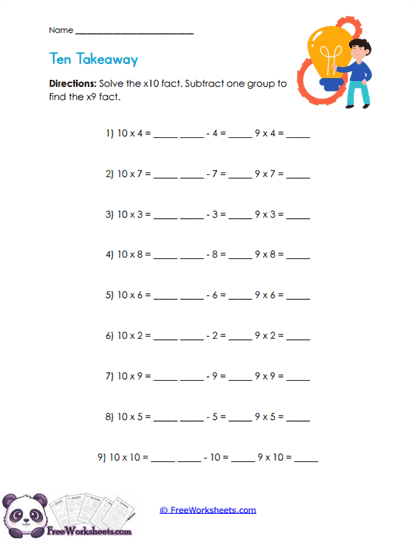 Nines Builder Worksheet