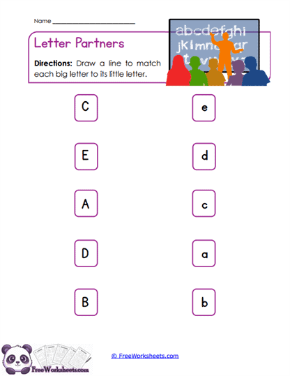 Letter Partners Worksheet