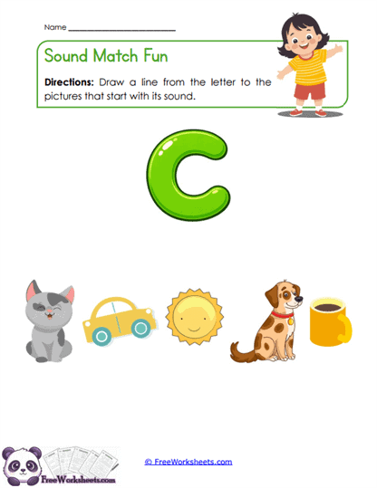 Sound Match Fun Worksheet