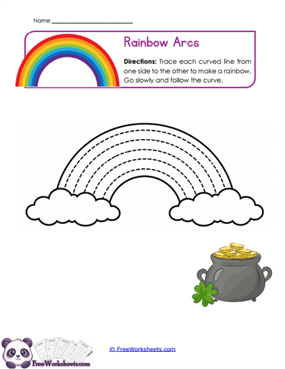 Rainbow Curves Worksheet