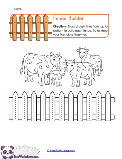 Fence Lines Worksheet