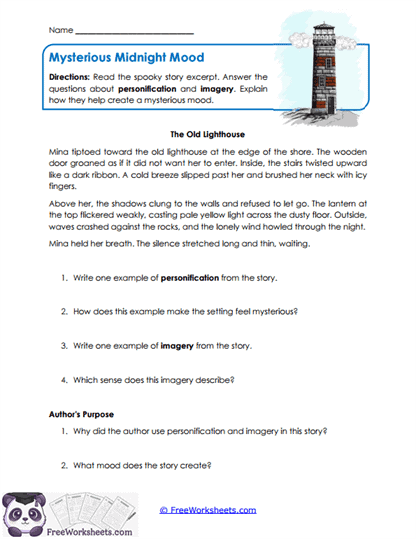 Mood Makers Worksheet
