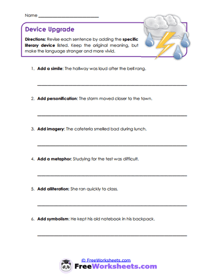 Device Upgrade Worksheet