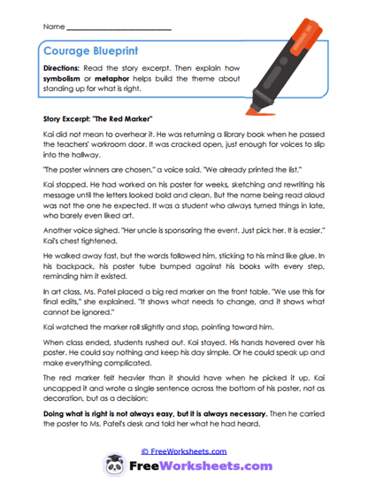 Irony Inspector Worksheet