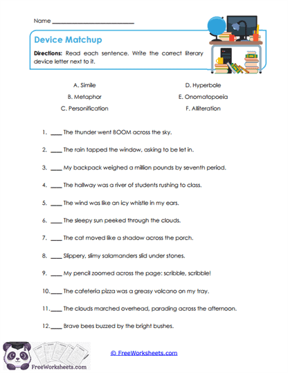 Device Matchup Worksheet