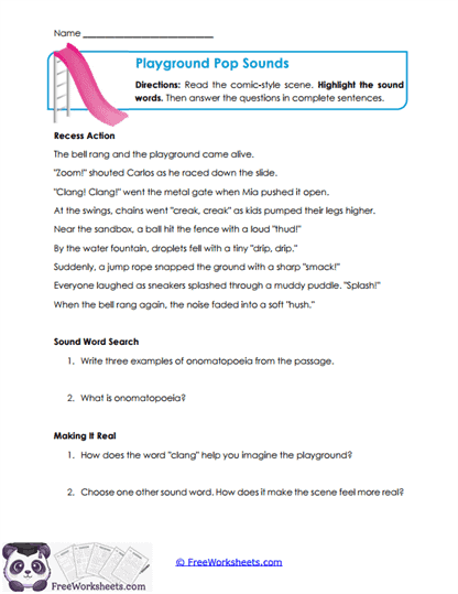 Sound Hunt Worksheet