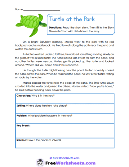 Story Mapping Worksheet