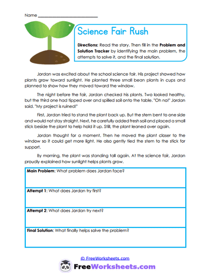 Problem Solver Worksheet