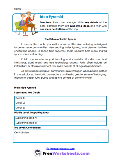 Idea Pyramid Worksheet