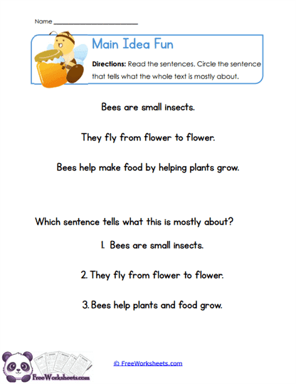 Bee Basics Worksheet