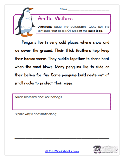Arctic Visitors Worksheet