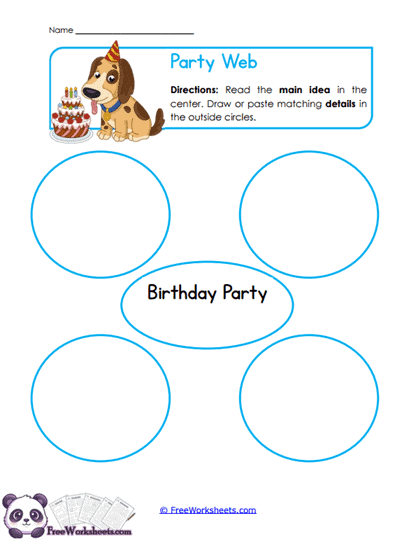 Party Web Worksheet