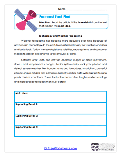 Forecast Fact Find Worksheet