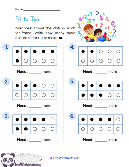 Frame Fill Worksheet