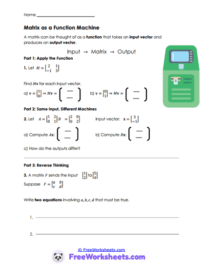Number Stories Worksheet