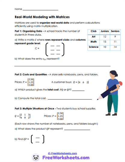 Grid Review Worksheet