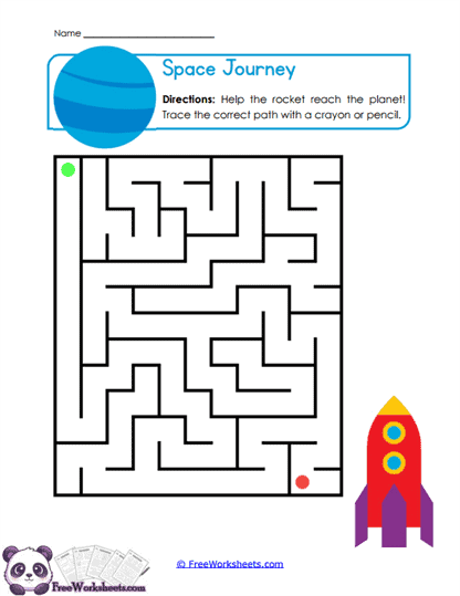 Rocket Route Worksheet