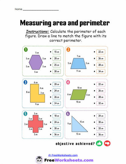 Irregular Perimeters Worksheet