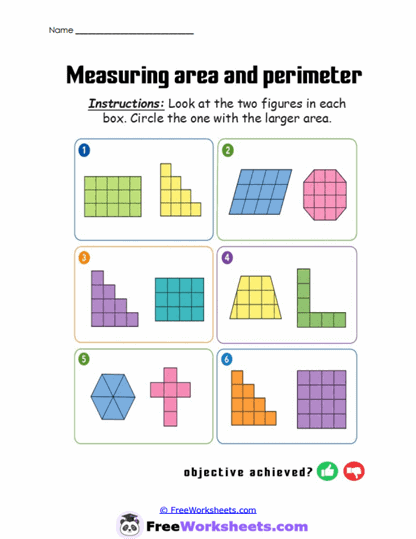 Grid Area Check Worksheet