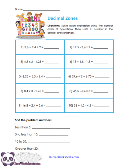 Operation Order Worksheet