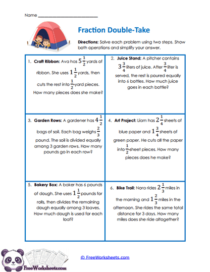 Two Steps Worksheet