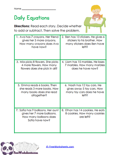 Story Decisions Worksheet