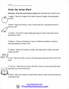 One Digit Mixed Word Problems Worksheets - FreeWorksheets.Com