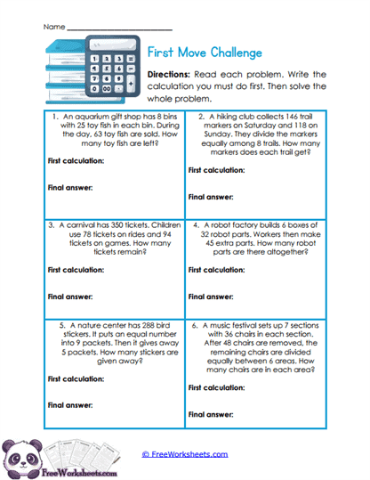 First Step Focus Worksheet