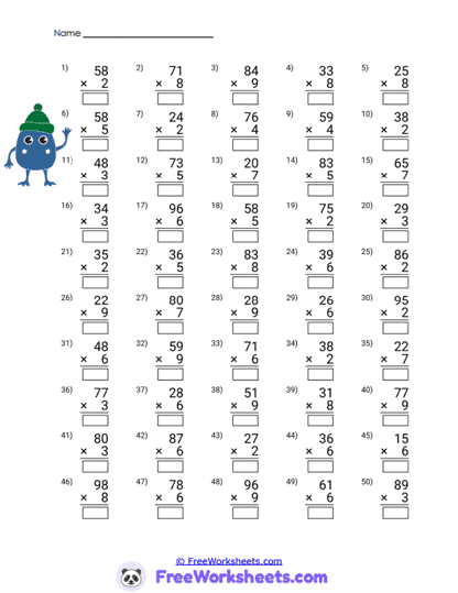 Penguin Products Worksheet