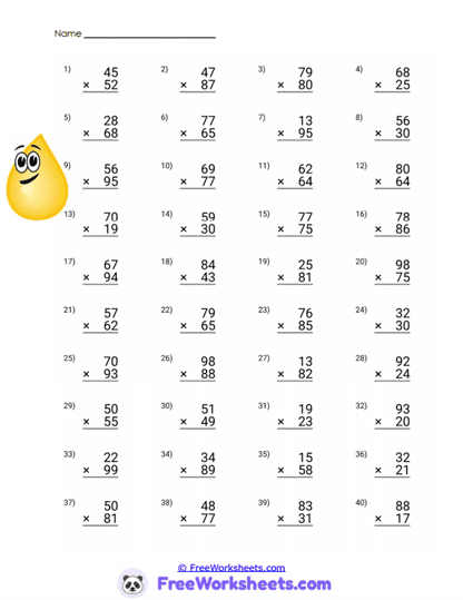 Lemon Practice Worksheet