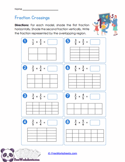 Multiply Fractions for 5th Grade Worksheet Collection