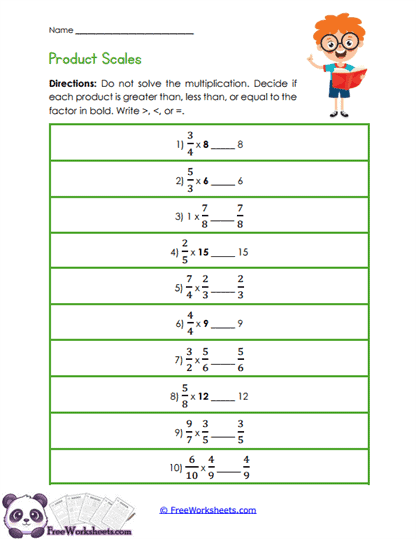Product Compare Worksheet