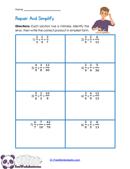 Product Repair Worksheet